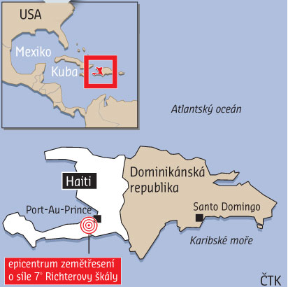 Haiti - mapa