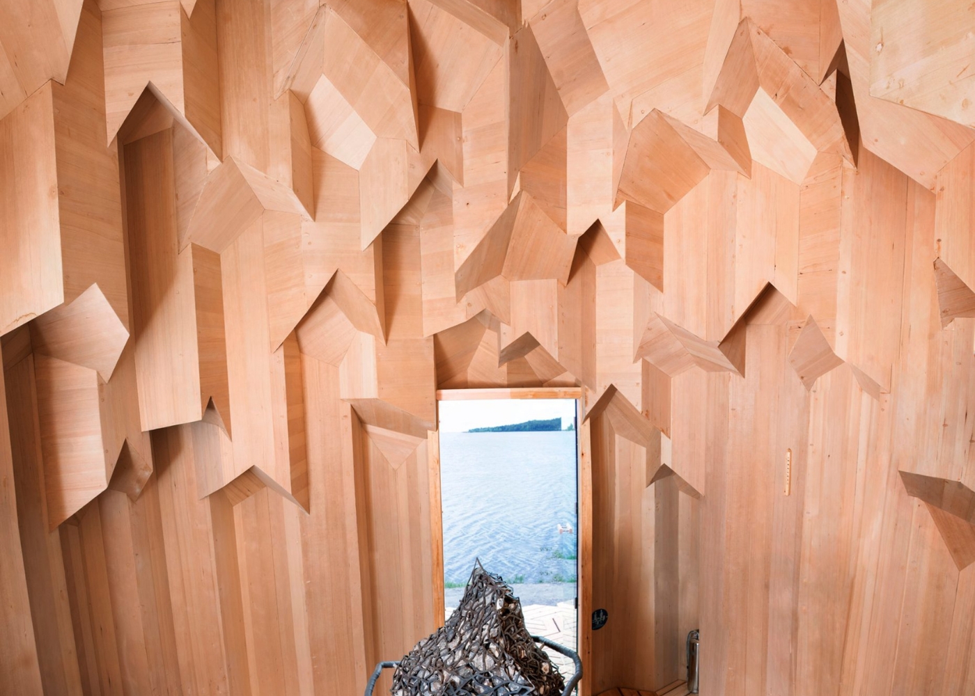 Lithium Crystal Sauna, Švédsko (Foto: archiv architektů) Lithium Crystal Sauna, Švédsko