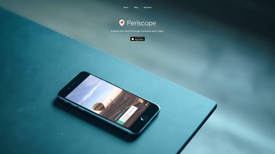 Aplikace Periscope na iPhonu