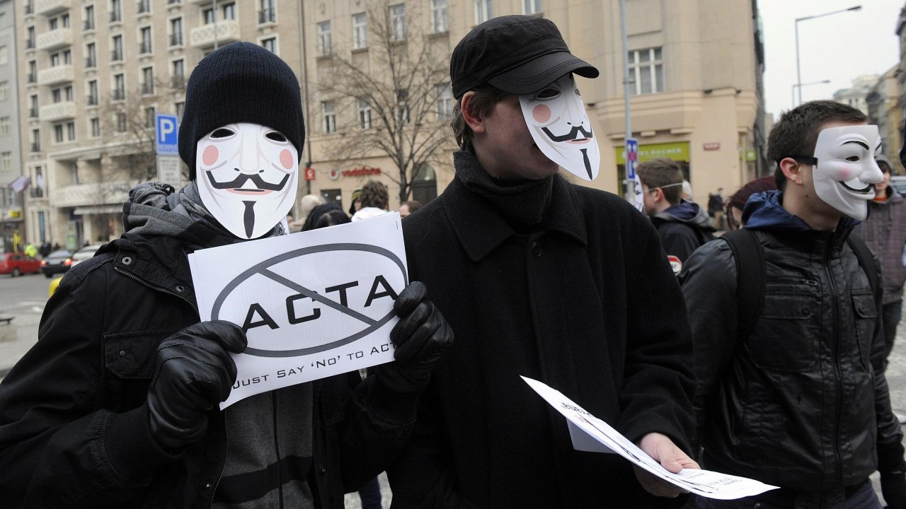 Protesty proti ACTA v Praze