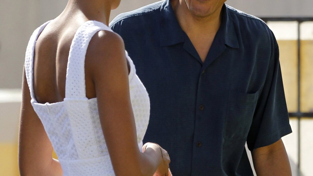 Obama s dcerou Maliou