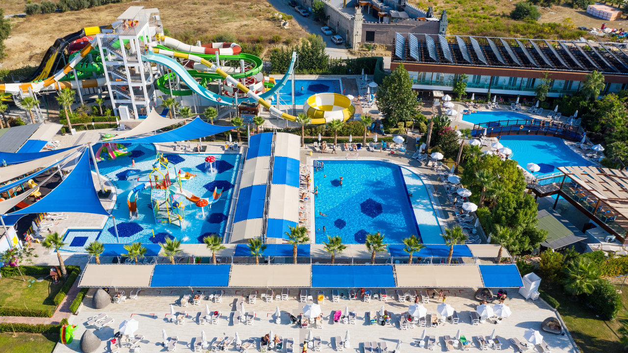 aquapark, dovolen, zjezd, rekreace, Turecko