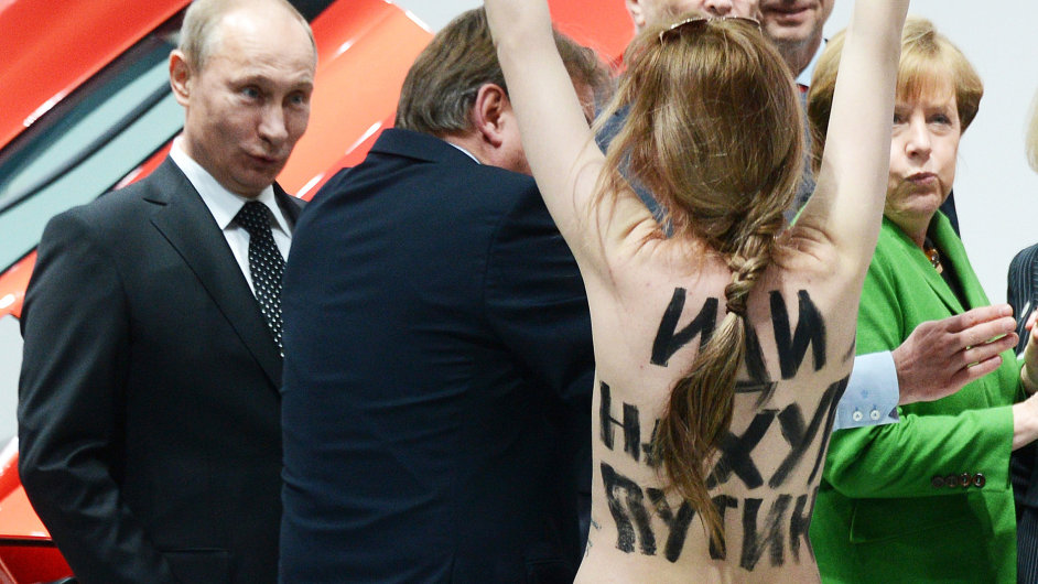 Putina pekvapily nah aktivistky.