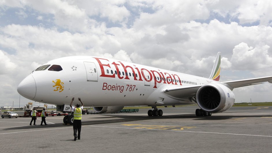 Boeing 787 Dreamliner spolenosti Ethiopian Airlines ped odletem z letit v Addis Abeb