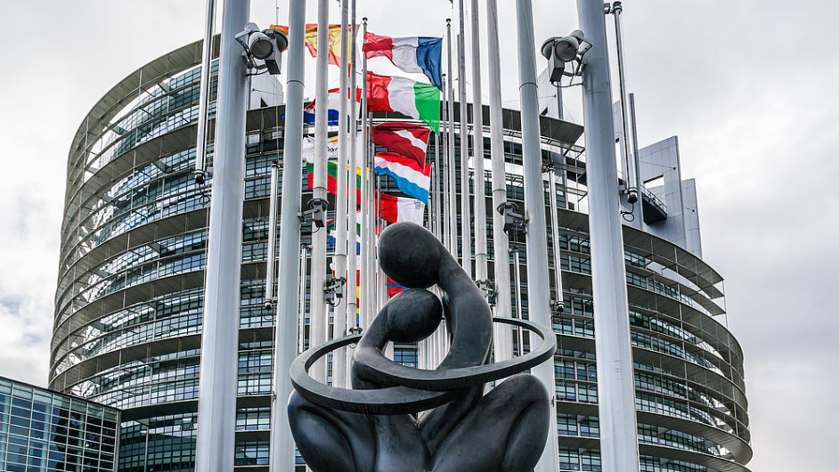 Evropsk parlament, trasburk. Ilustran foto