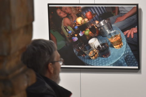 Snímek z výstavy Antonína Kratochvíla v chebské galerii G4.