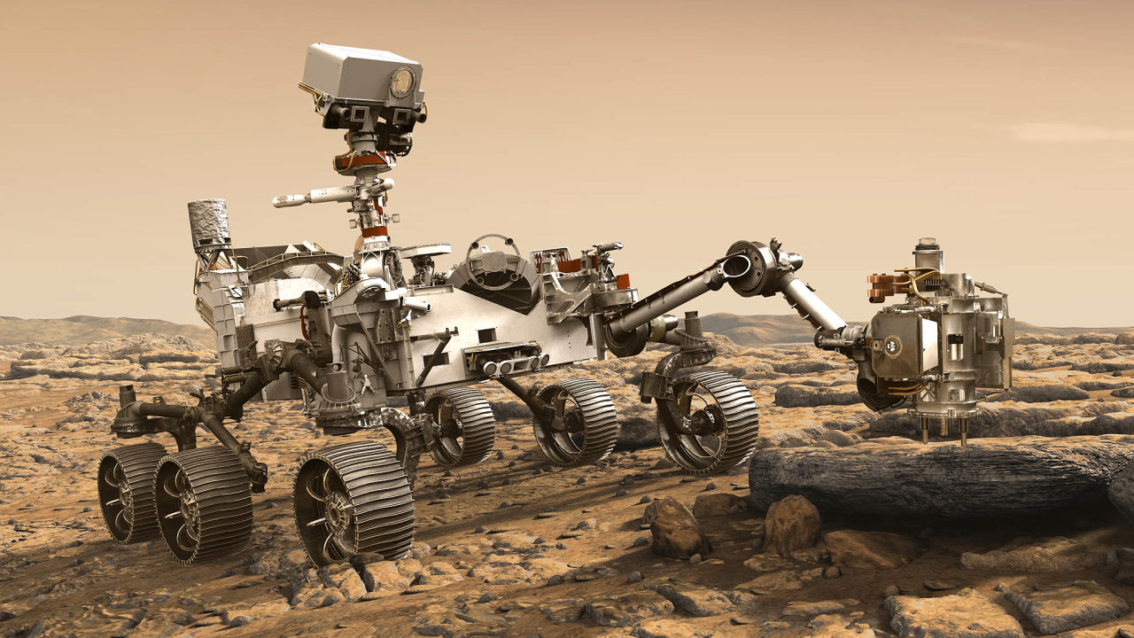 Na rudou planetu se letos chystá vyslat výzkumný rover jak americká NASA (na snímku), tak Rusové ve spolupráci s Evropskou kosmickou agenturou. Chystají se hledat stopy dávného života na Marsu.