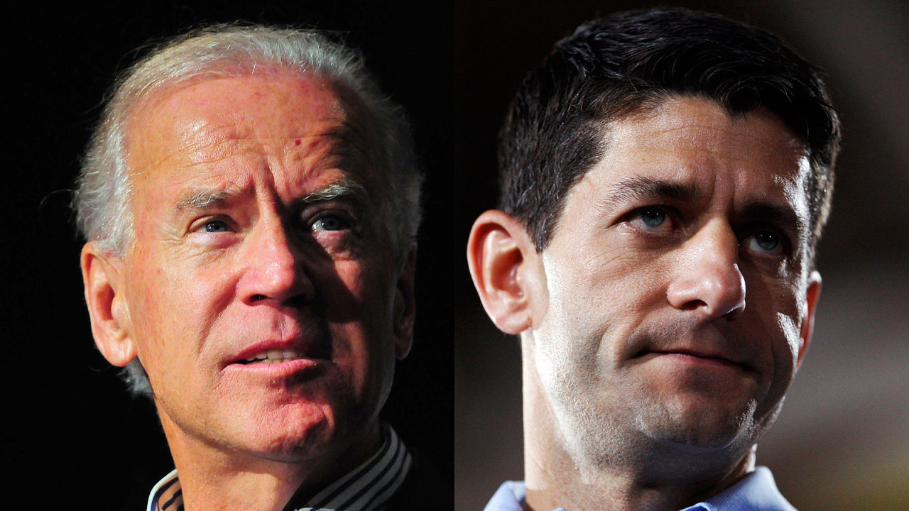 John Biden (vlevo) a Paul Ryan - combo