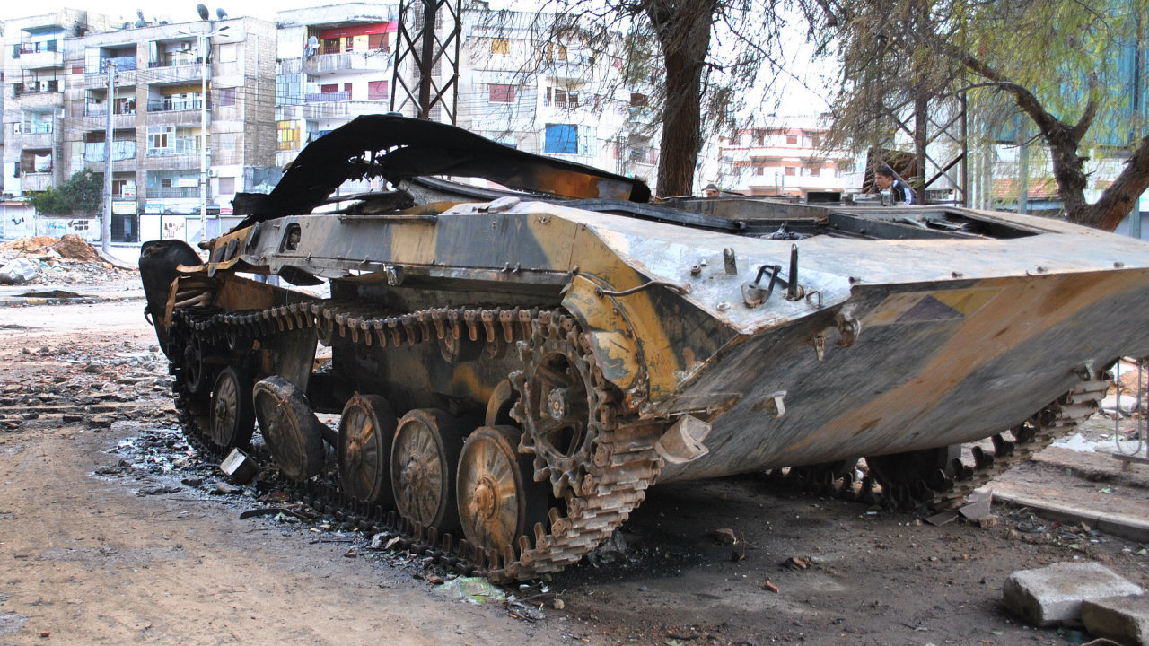 Znien tank v Homsu, Srie
