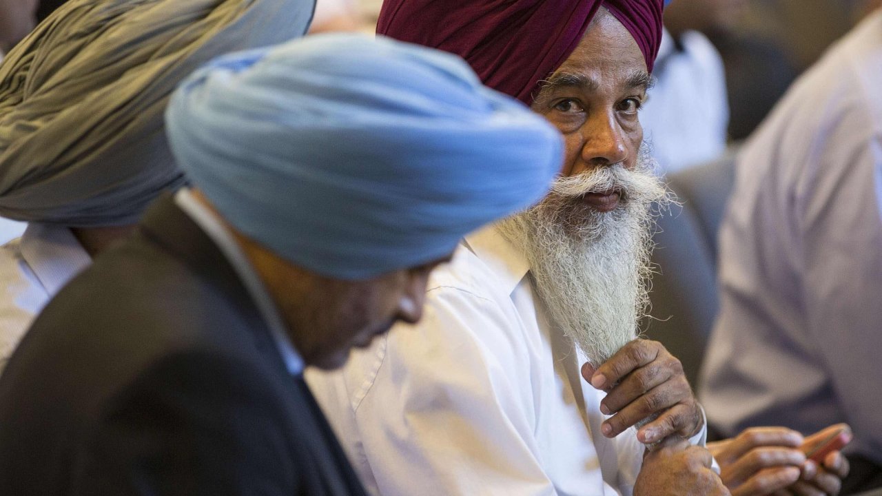 Sikhov ve svm chrmu ve Wisconsinu, ilustran foto