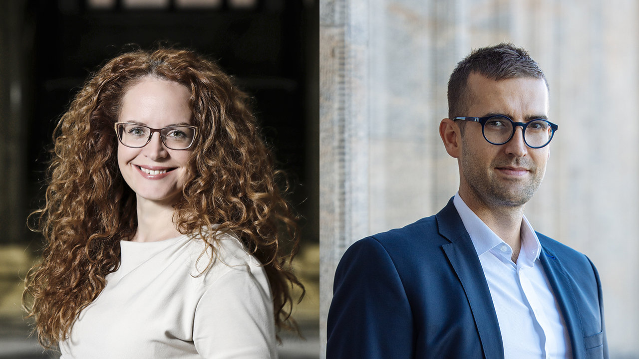 Lenka Hamplov�, nastupuj�c� ��fka �esk�ch drah, a odvolan� �editel Michal...
