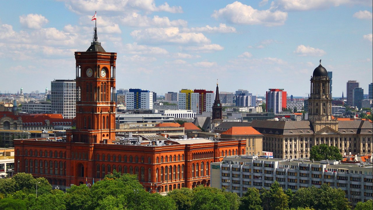 Německo, Berlín, Rotes Rathaus