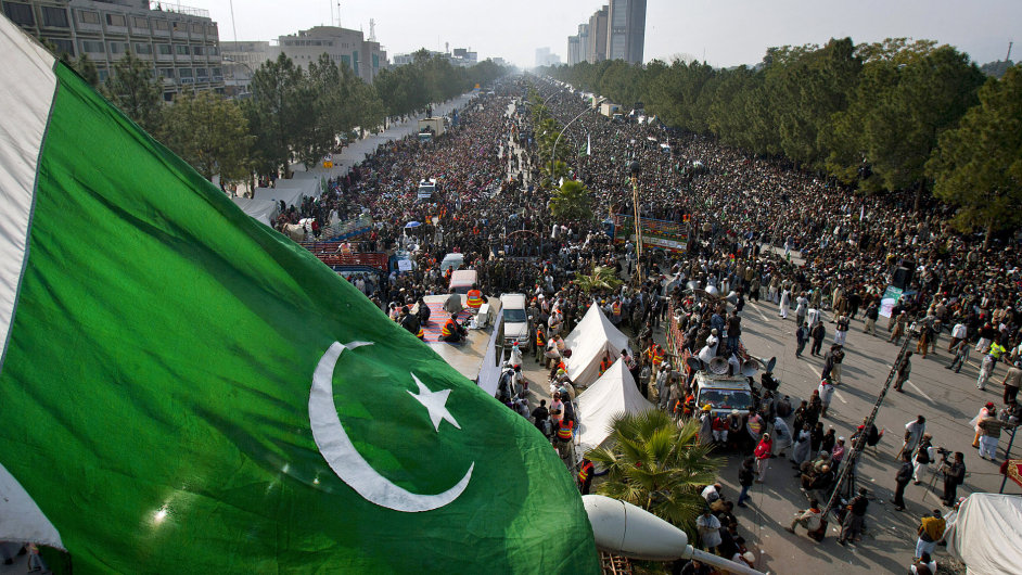 Protivldn protesty v Pakistnu.