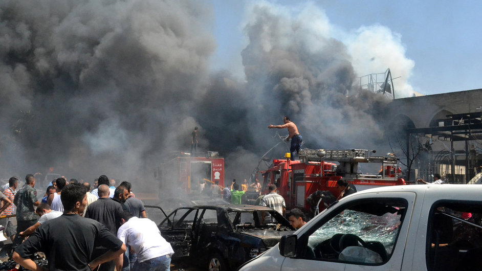 Exploze trhavin v Libanonu