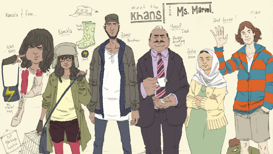 Superhrdinka Kamala Khanov a jej rodina