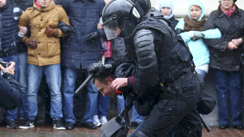 Protivldn protesty v Minsku