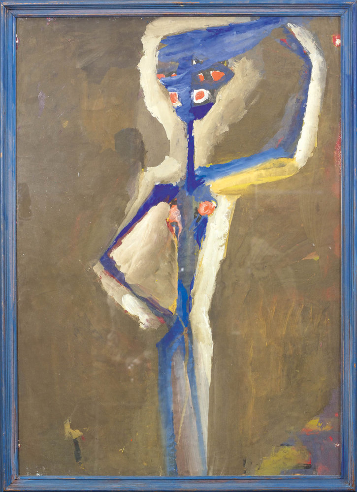 Č. 19, konec 50. let, tempera, papír, 60,8 × 42,7 cm