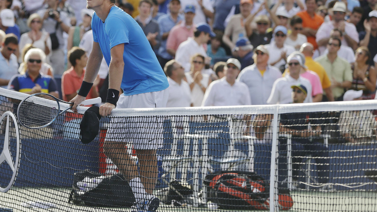 Tom Berdych po porce v semifinle US Open