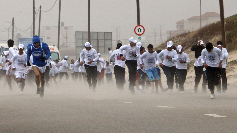 Maraton v Gaze - ilustran foto.