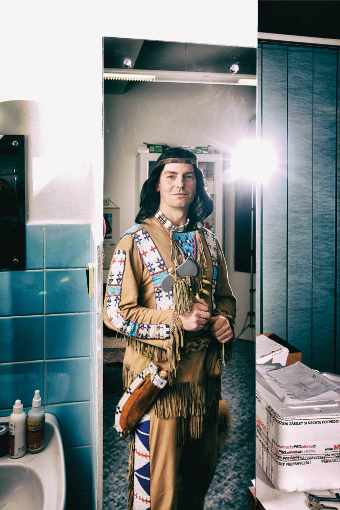 Chovatel koní Filip Minařík coby Vinnetou