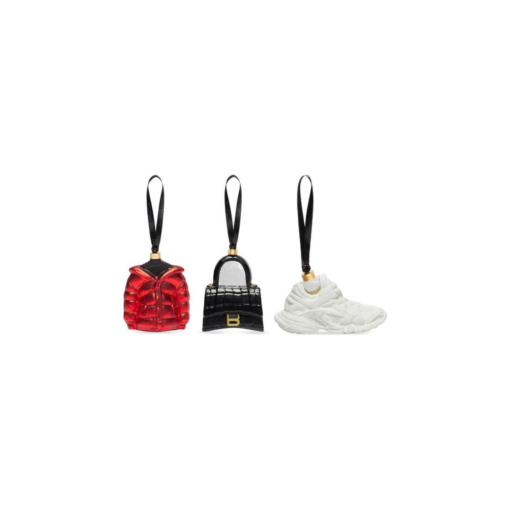 Balenciaga ozdoby Sada skleněných ozdob 3 ks, cena 670 eur, prodává: Balenciaga.com