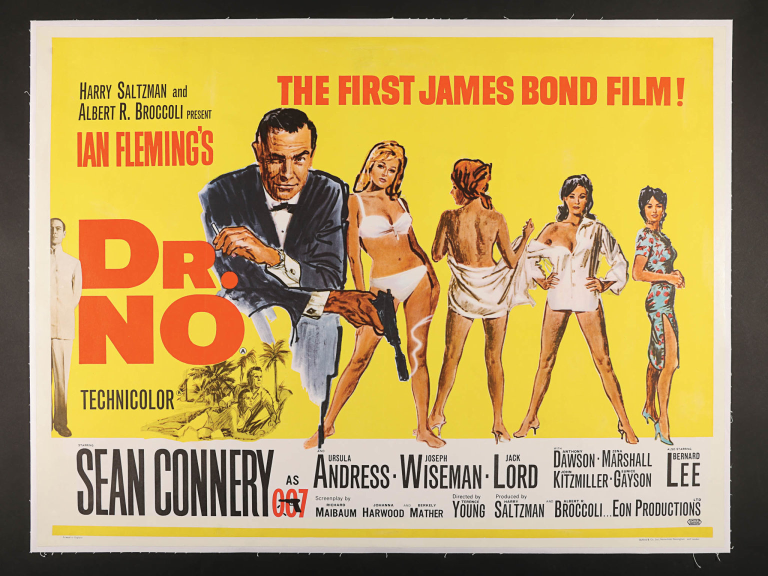 První film s agentem Jamesem Bondem pøišel do kin v roce 1962 a byl to fenomenální finanèní úspìch. Pøi nákladech ve výši tìsnì pøes milion dolarù utržil celosvìtovì takøka 60 milionù dolarù.