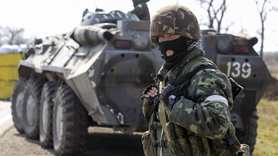 Ukrajinsk vojk na stanoviti u msta Cherson