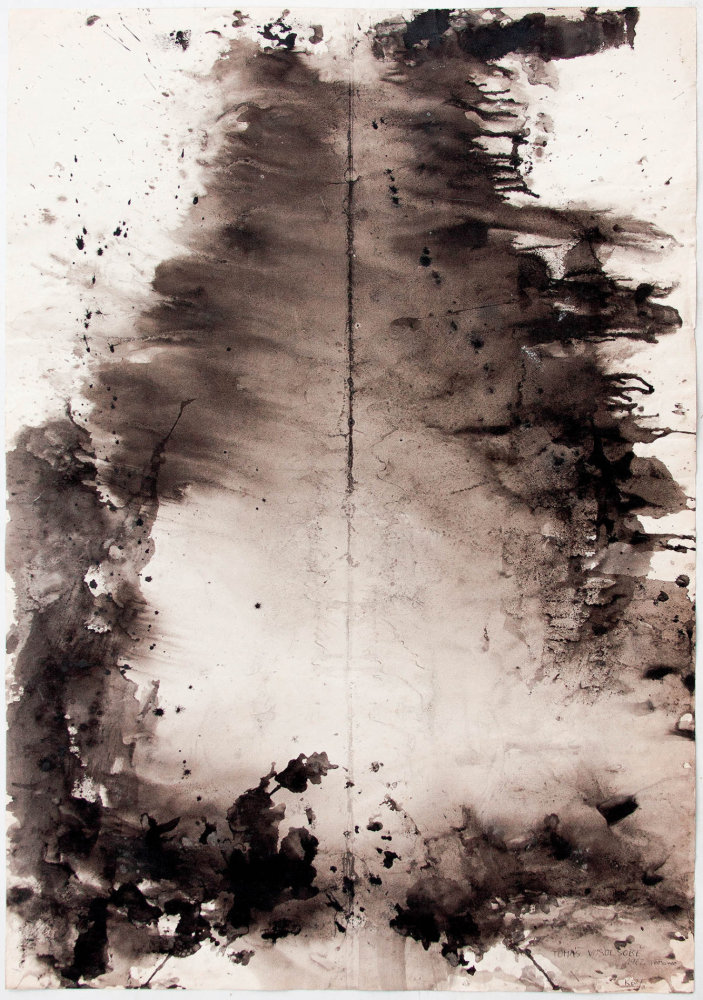 K 62/2 – 1962, tuš, papír, 99,5 × 70 cm
