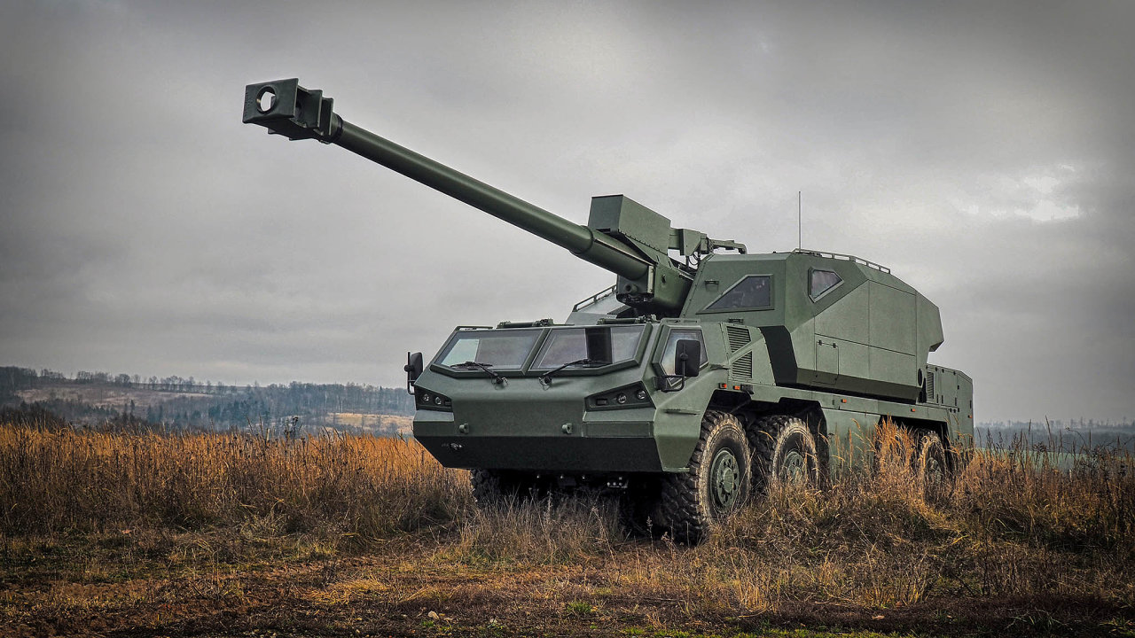 Houfnice DITA re 155 milimetr vyrbn spolenost Excalibur Army si velmi cen ukrajinsk armda, kter se brn rusk agresi.