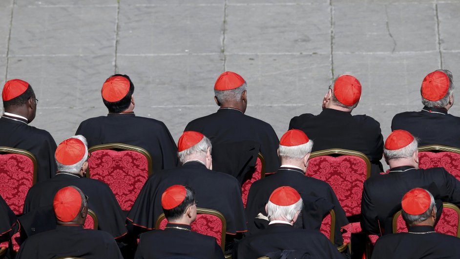 Kardinlov na posledn audienci papee Benedikta XVI.