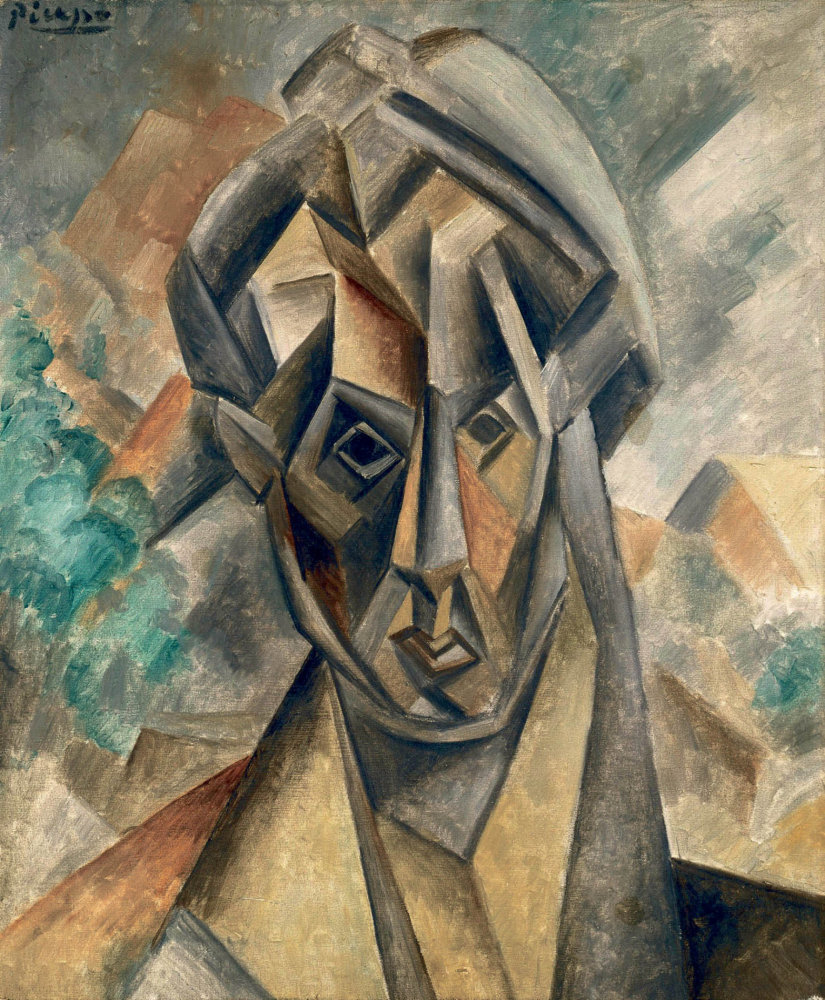 Pablo Picasso: Portrét Fernandy Olivierové, 1909, olej, plátno, ze Städelova muzea ve Frankfurtu