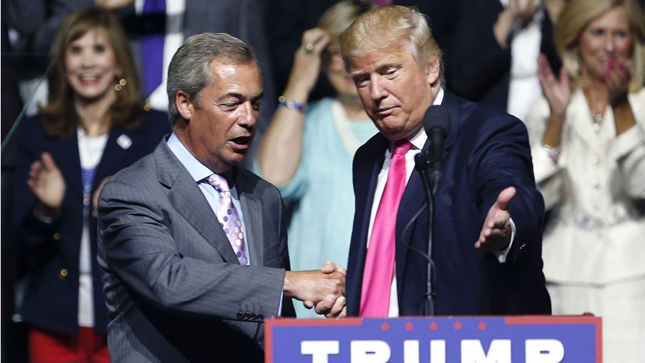 Nigel Farage a Donald Trump