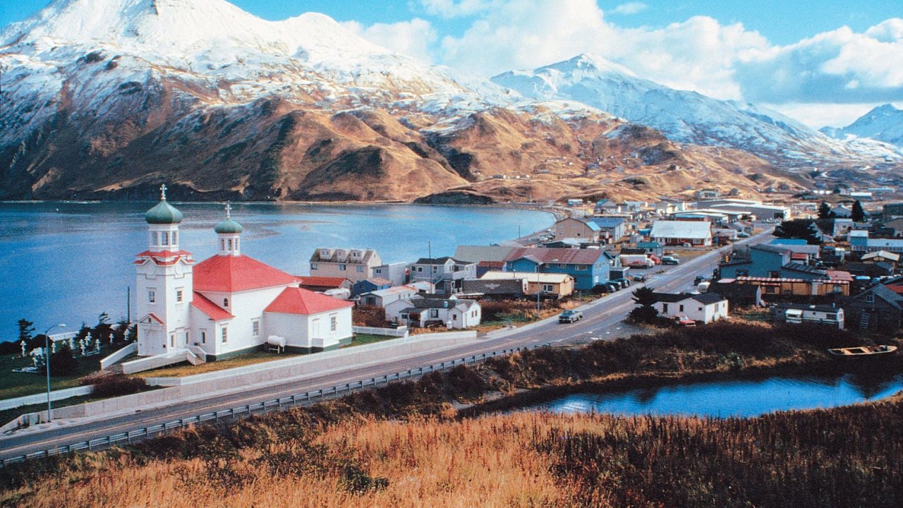 Aljask msto Unalaska (Dutch Harbor)