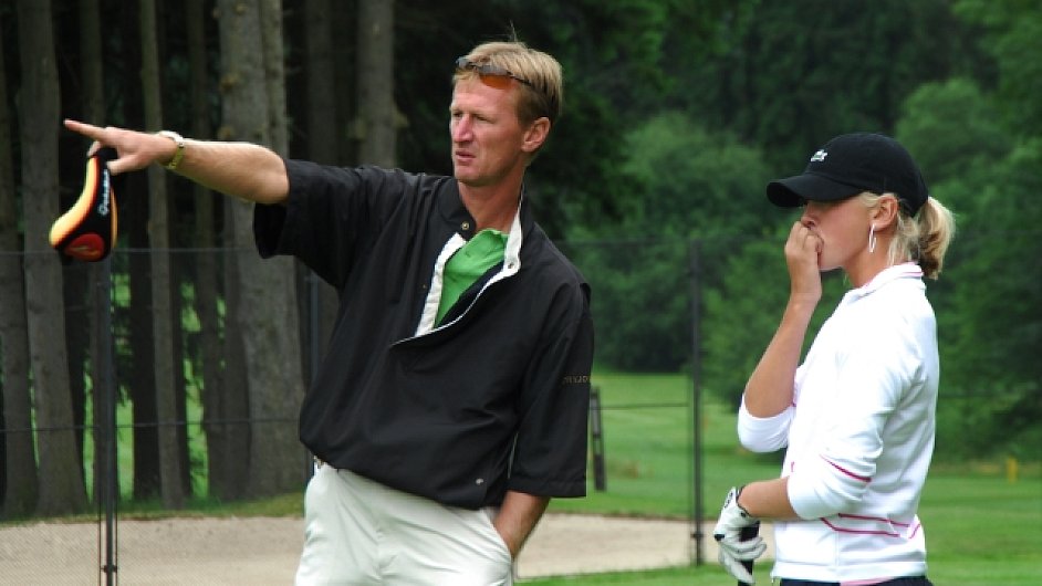 Petr Korda na golfu.