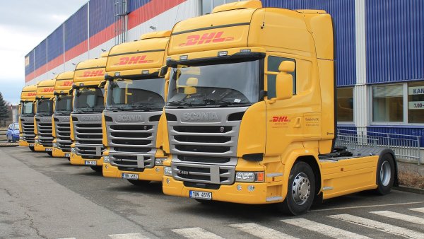 Tahače Scania v barvách DHL budou nejčastěji přepravovat drogerii z Vídně do polské Ratiboře.