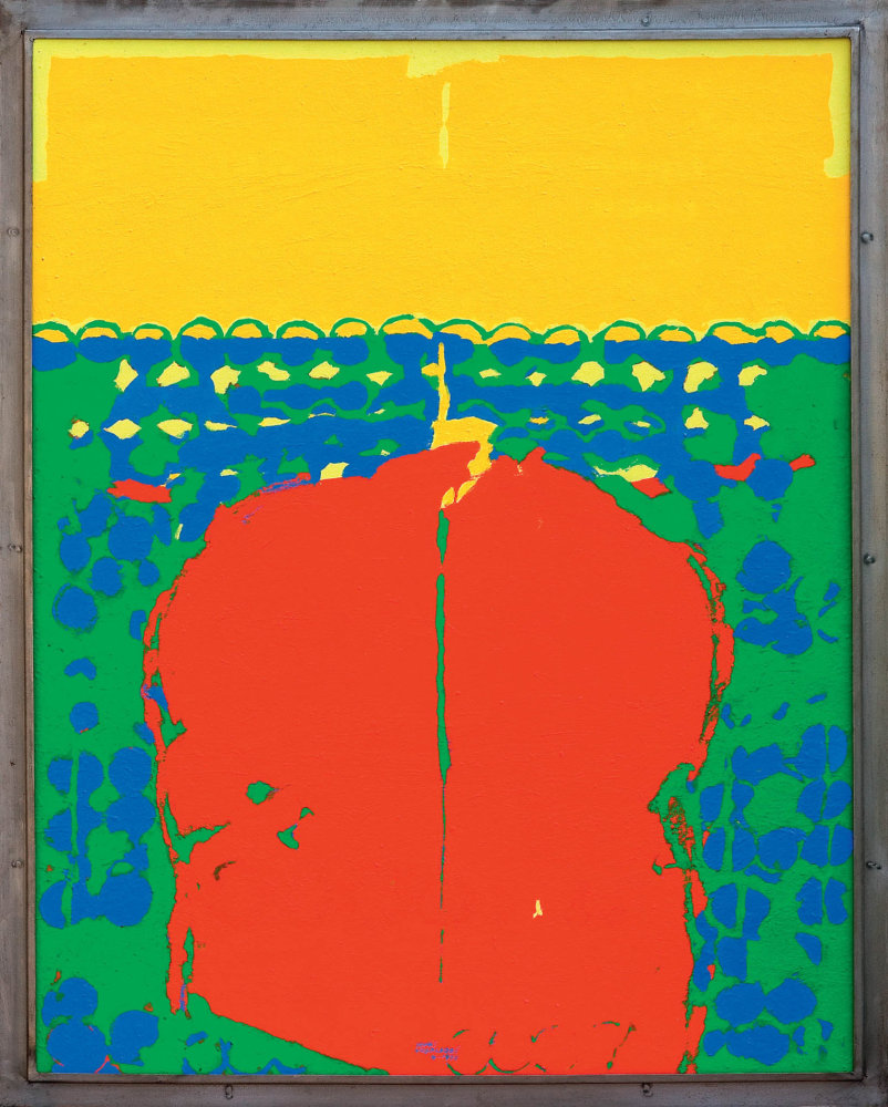 4 – 1998, akryl, pavatex, jiný materiál, 99,5 × 79,2 cm