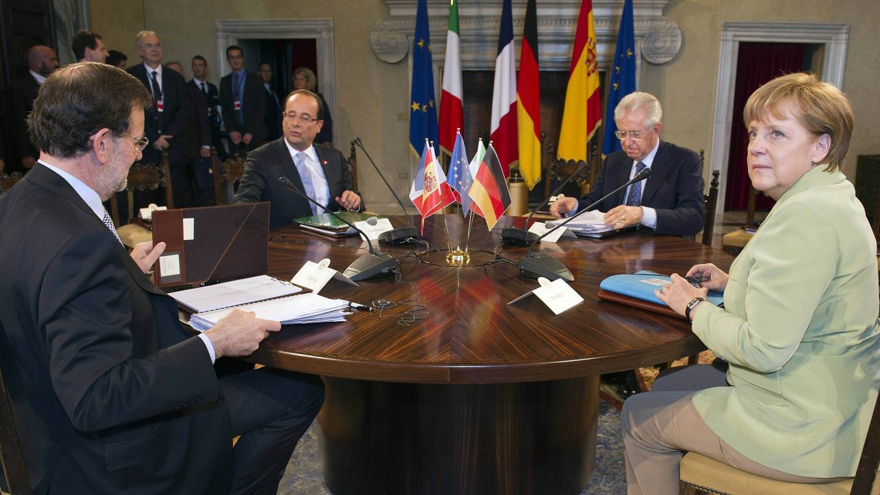 Setkání lídrù klíèových zemí eurozóny v Øímì