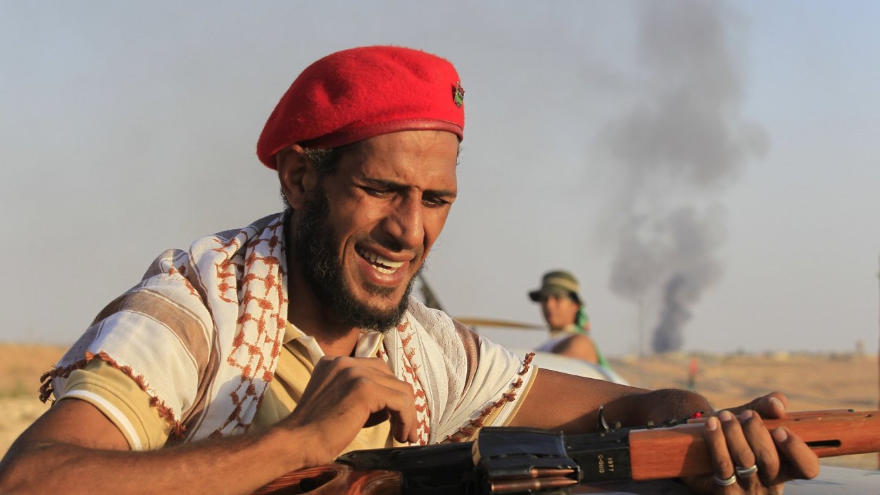 Libyjsk povstalec - ilustran foto