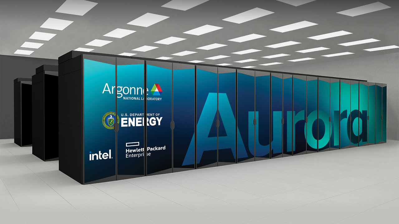 Superpota Aurora v laboratoch Argonne, kter pat pod americk ministerstvo energetiky.