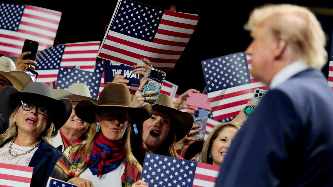 Americk� prezident Donald Trump na republik�nsk�m n�rodn�ho sjezdu k volb�m...