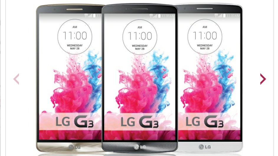 Oficiln obrzek LG G3 z webu nizozemsk poboky LG
