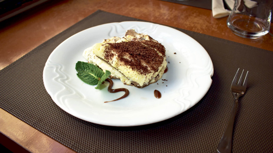 Tiramisu v Osteria Da Clara