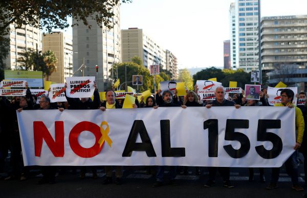 protesty v Barcelon�