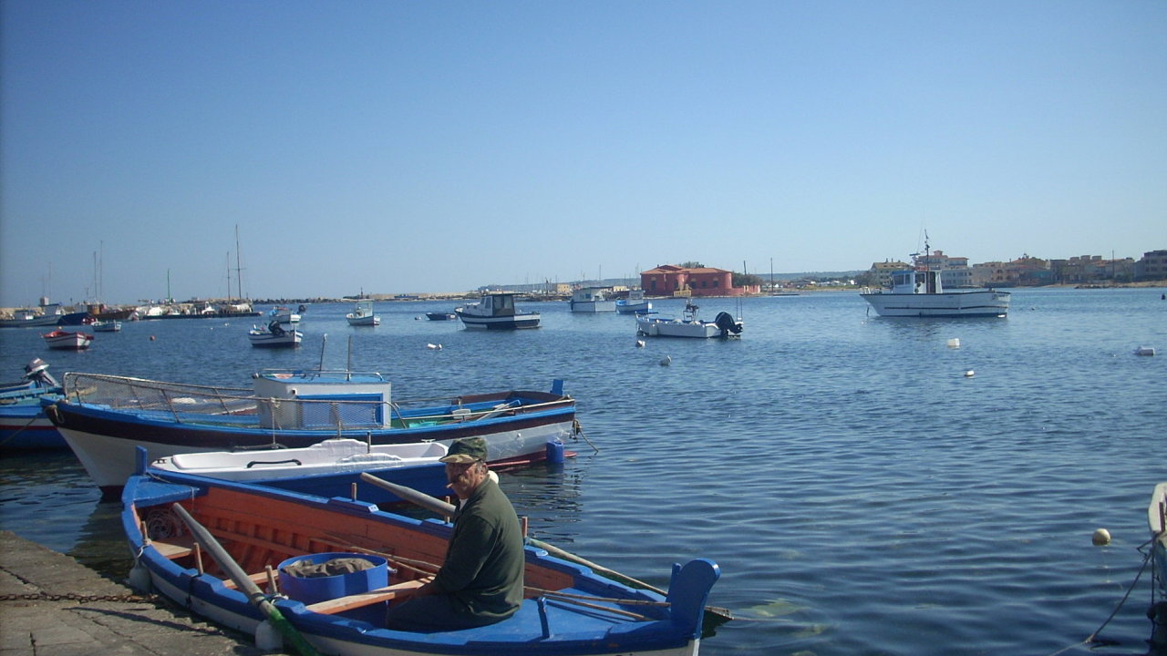 Ryb v sicilskm mst Marzamemi - ilustran foto