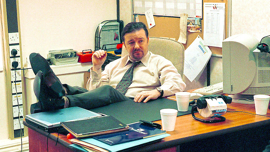 Ricky Gervais jako f kancele David Brent
