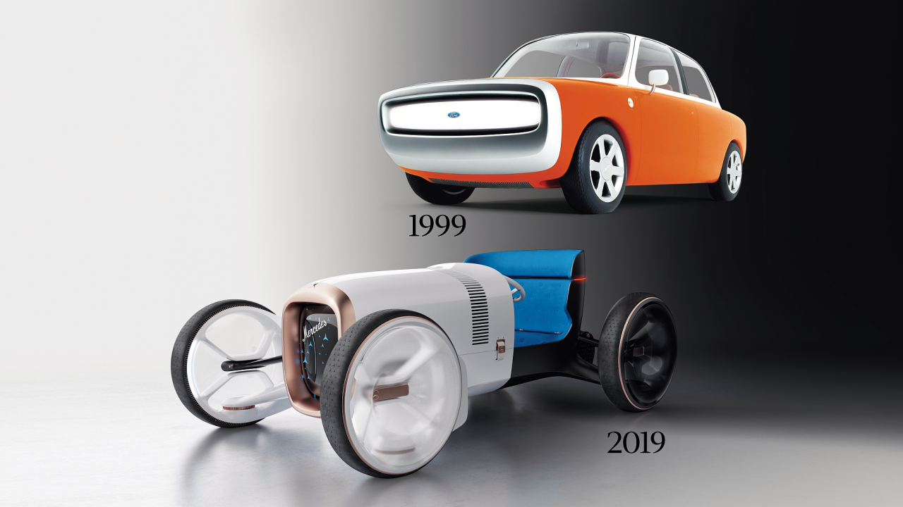 Ford 021c (nahoe) navrhl svtoznm designr Marc Newson. Auto navazujc na estetiku 60. let se poprv ukzalo na autosalonu v Tokiu v jnu 1999.
