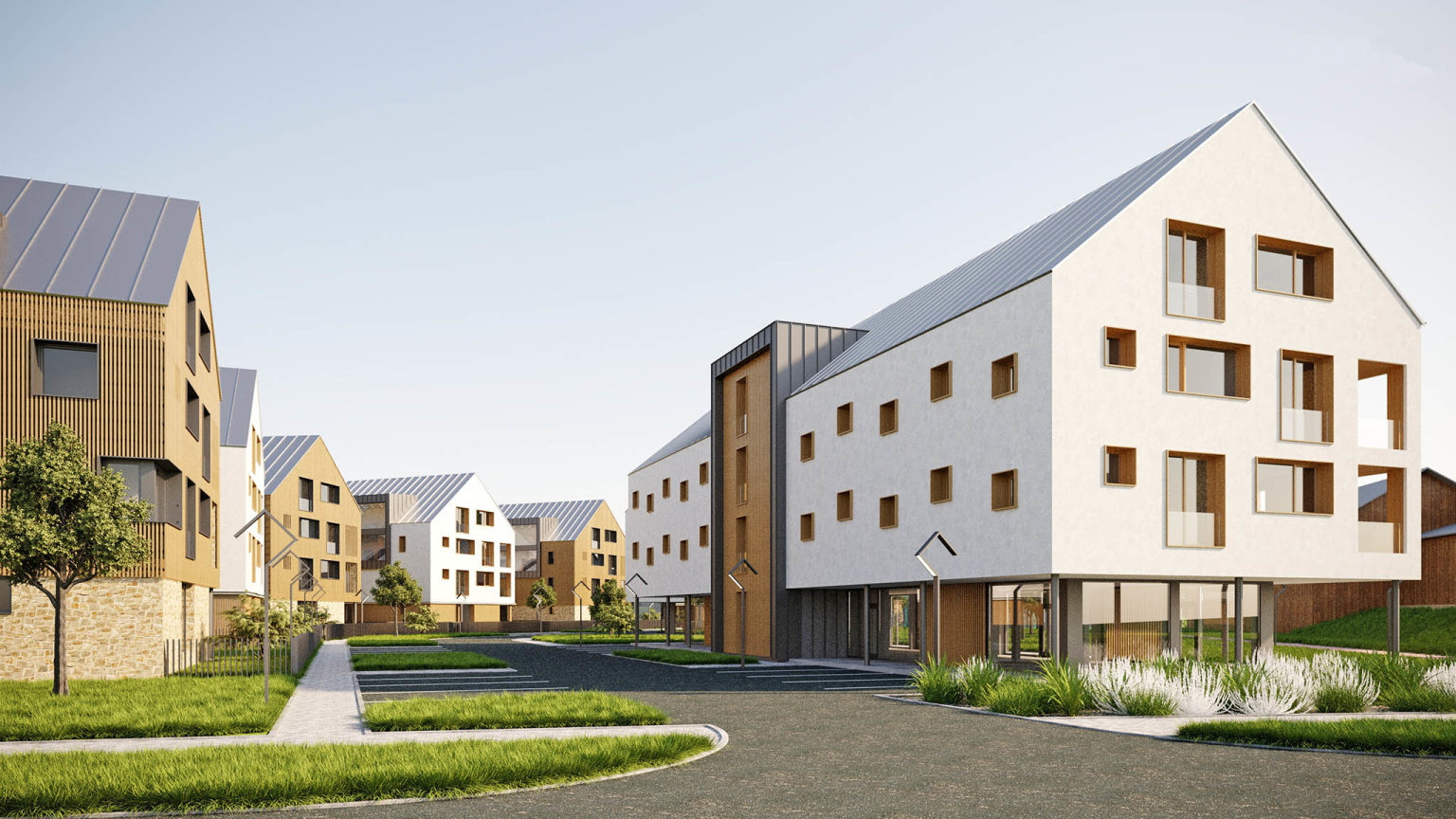 Vizualizace výstavby u arcibiskupské pily (Foto: vizualizace) Vizualizace výstavby u arcibiskupské pily