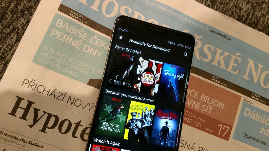 Netflix umonil stahovn obsahu do mobilnch zazen.