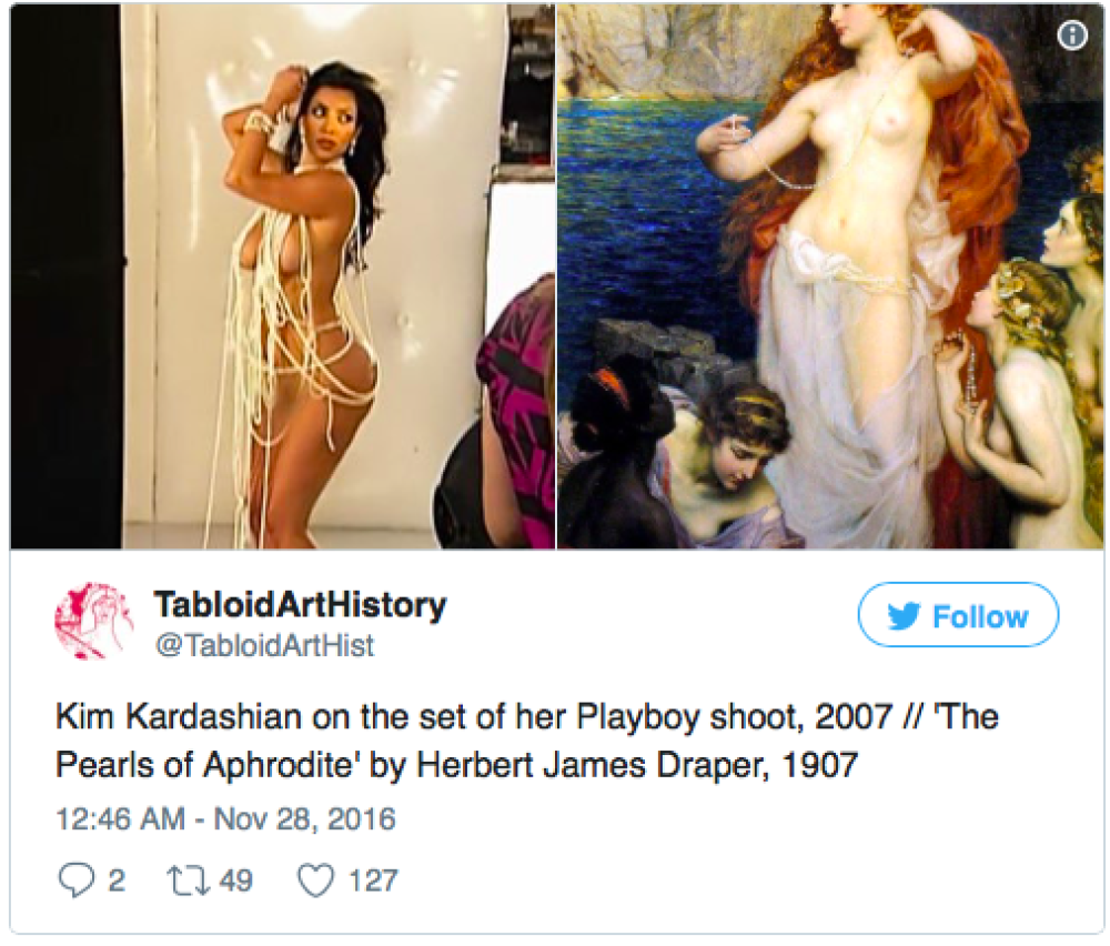 Kim Kardashian Kim Kardashian při focení do Playboye zase připomíná Venuši s perlami.