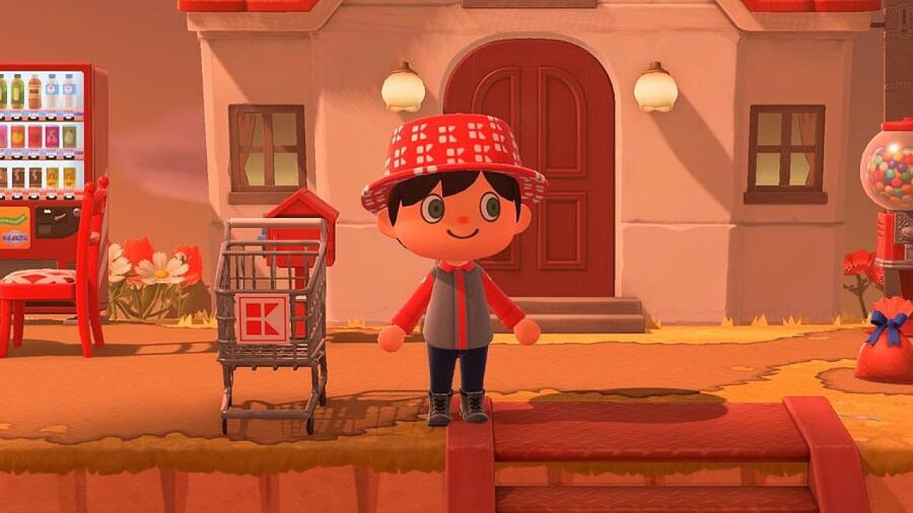 Takto vypadá postavička na ostrově Kauflandu ve světě hry Animal Crossing.